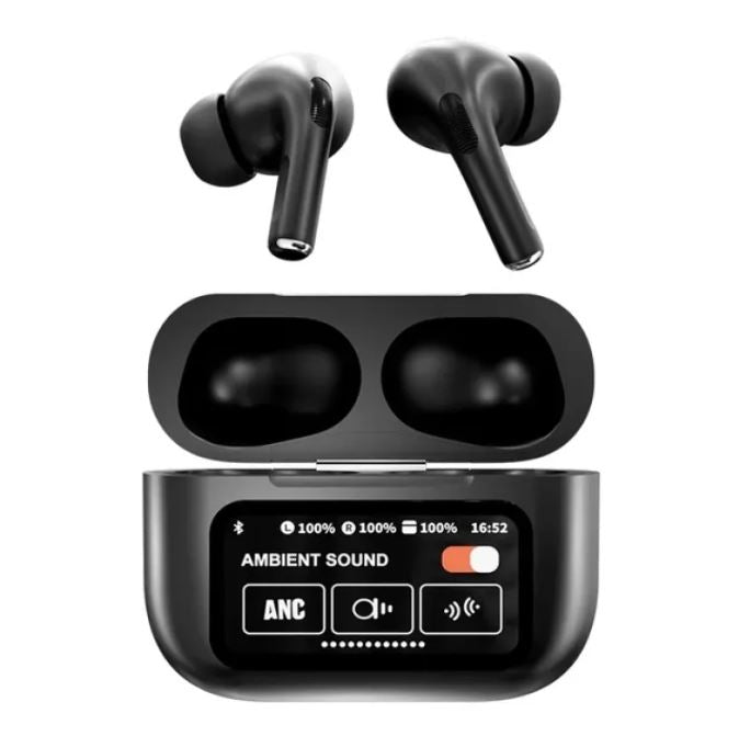 ANC/ENC White Wireless Earbuds with Noise Reduction & Touch Control