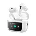 ANC/ENC White Wireless Earbuds with Noise Reduction & Touch Control