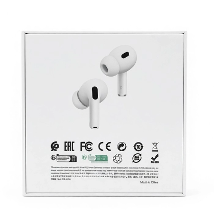 ANC/ENC White Wireless Earbuds with Noise Reduction & Touch Control